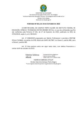 Portaria 363/2022