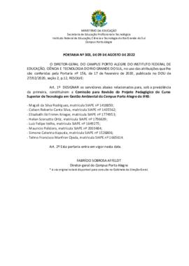 Portaria 303/2022