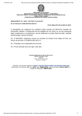 Resolução 033/2024