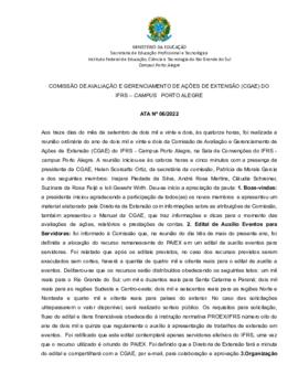 Ata 006/2022 - Reunião Ordinária