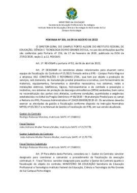 Portaria 305/2022
