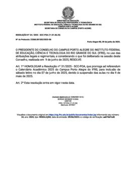 Resolução 034/2025
