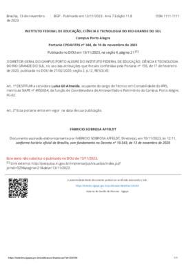 Portaria 344/2023