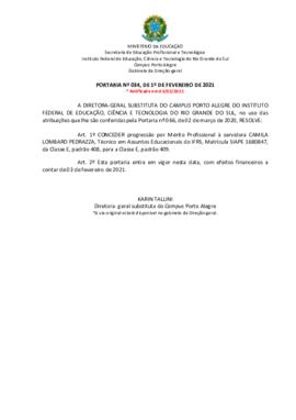 Portaria 34/2021