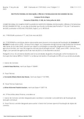 Portaria 258/2023