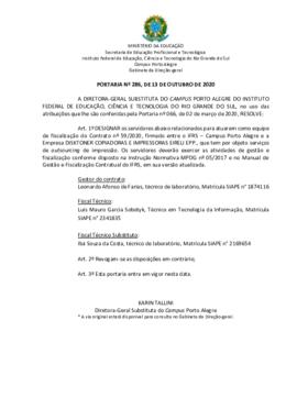 Portaria 286/2020 - revogada