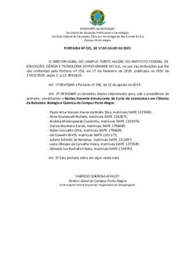 Portaria 221/2021 - revogada