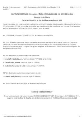 Portaria 354/2023