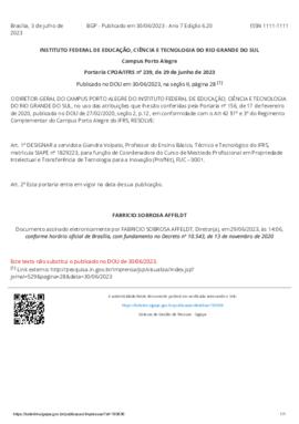 Portaria 239/2023