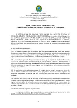 Edital 006/2022