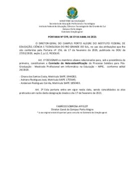 Portaria 79/2021