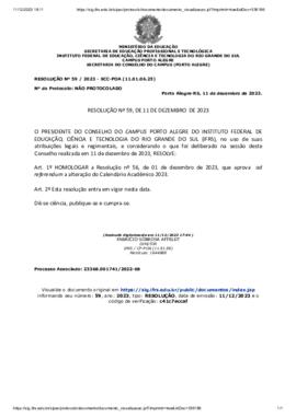 Resolução 059/2023