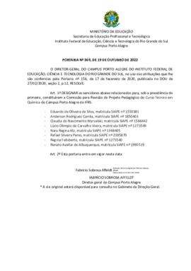 Portaria 369/2022 - revogado