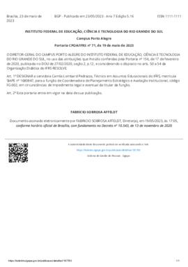 Portaria 071/2023