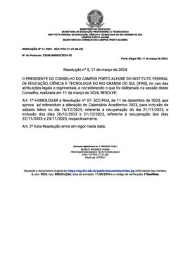 Resolução 005/2024