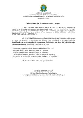 Portaria 368/2021