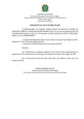 Portaria 101/2021