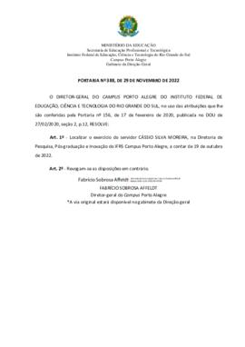 Portaria 388/2022
