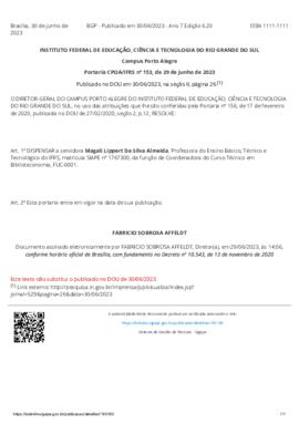 Portaria 153/2023