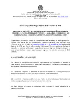 Edital 54/2019