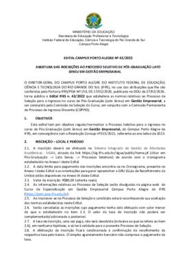 Edital 042/2022