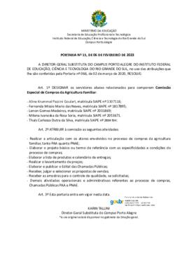 Portaria 015/2023
