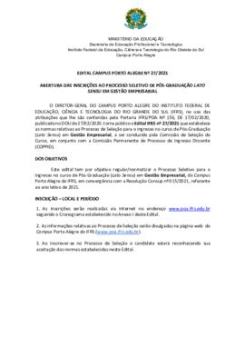 Edital 27/2021