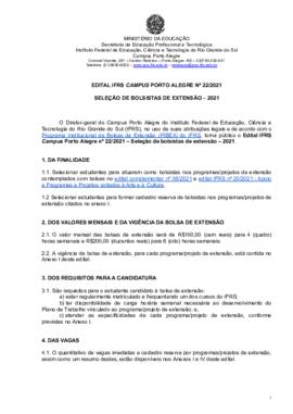 Edital 22/2021