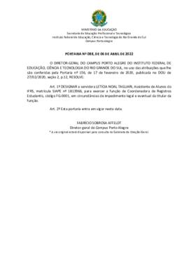 Portaria 088/2022