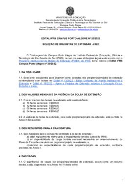 Edital 020/2022
