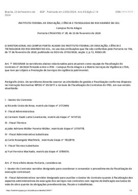 Portaria 028/2024