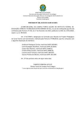 Portaria 228/2021
