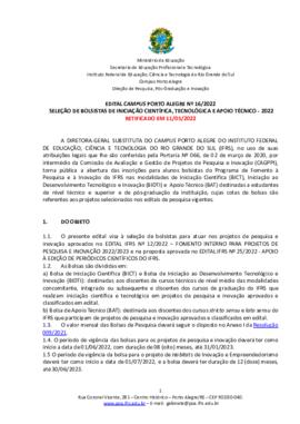 Edital 016/2022