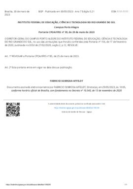 Portaria 095/2023