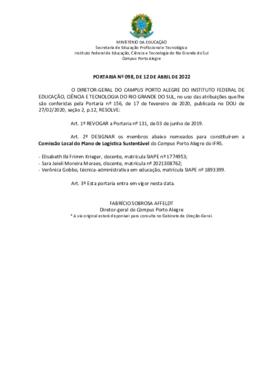 Portaria 098/2022 - revogada