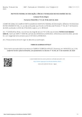 Portaria 051/2023