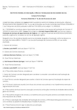 Portaria 019/2024 - revogada