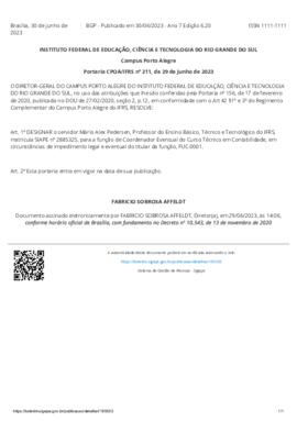 Portaria 211/2023