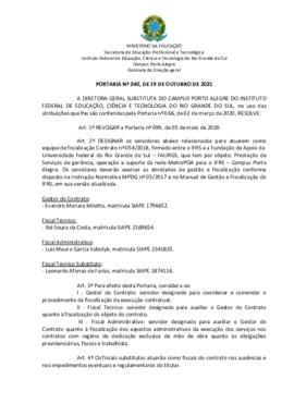 Portaria 340/2021