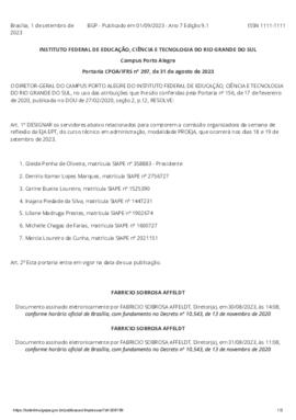 Portaria 297/2023
