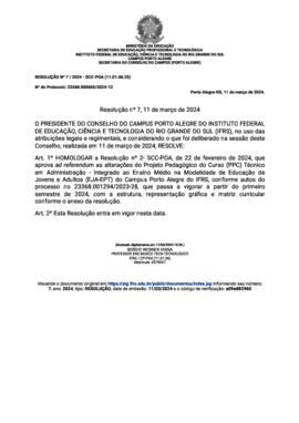 Resolução 007/2024