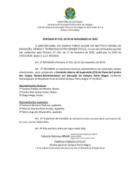 Portaria 379/2022