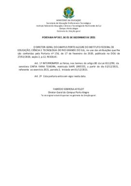 Portaria 367/2021