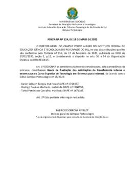 Portaria 124/2022
