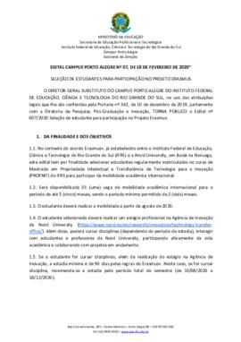 Edital 07/2020