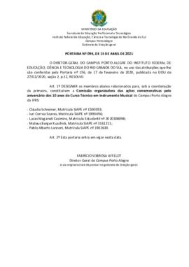 Portaria 96/2021