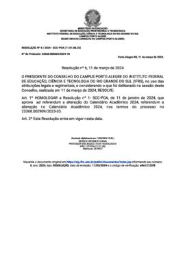 Resolução 006/2024