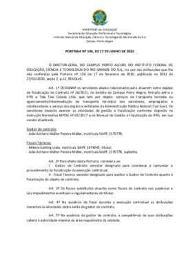 Portaria 146/2021