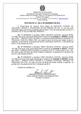 Portaria 411/2018