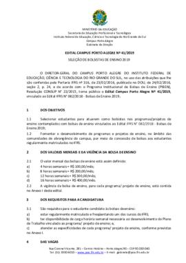 Edital 041/2019